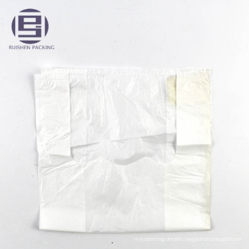 HDPE white vest carrier style plastic carrier bags